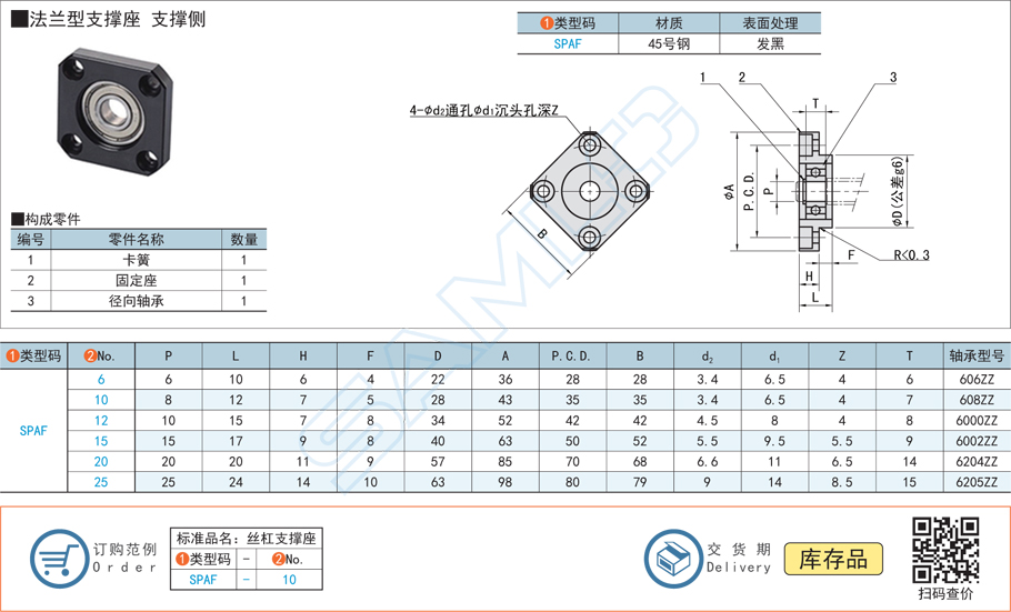 絲杠支撐座的負載能力范圍 絲杠支撐座的負載能力范圍