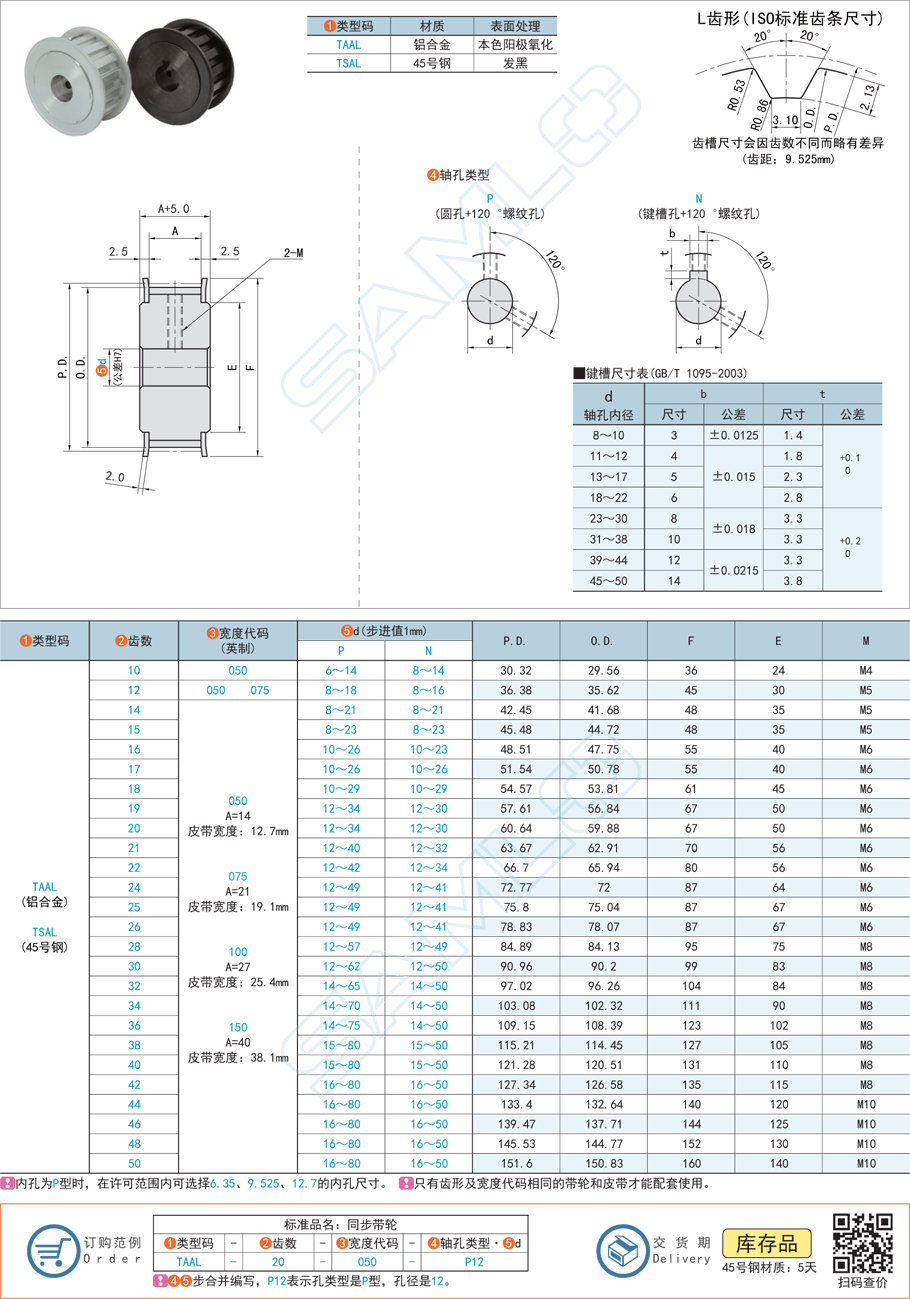 同步帶輪軸孔內(nèi)徑怎么設(shè)計(jì)